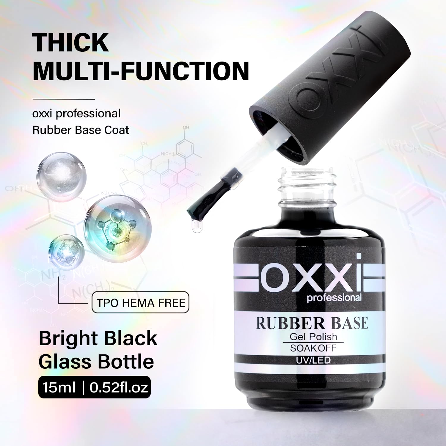 Base gel adhérence supérieure OXXI Professional pour une tenue longue durée.