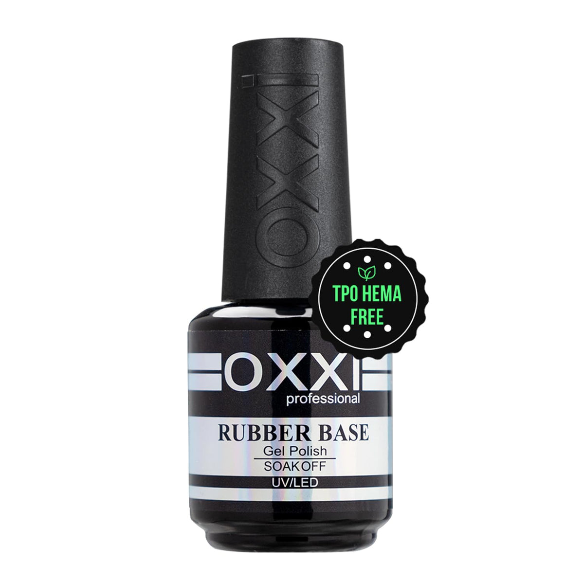 Base gel caoutchouteuse OXXI Professional pour une flexibilité durable et une tenue améliorée.