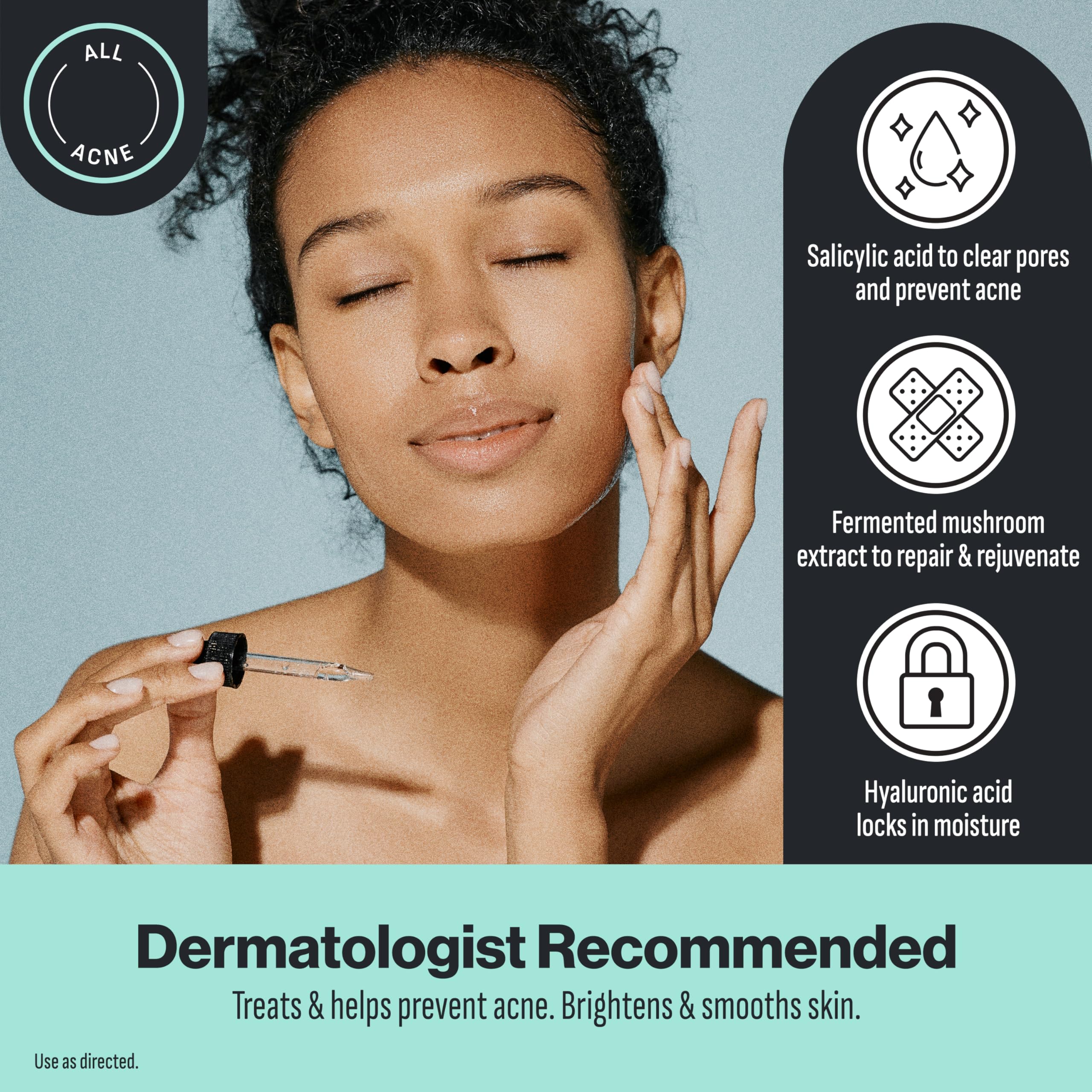 Texture veloutee du serum Oxy sur la peau