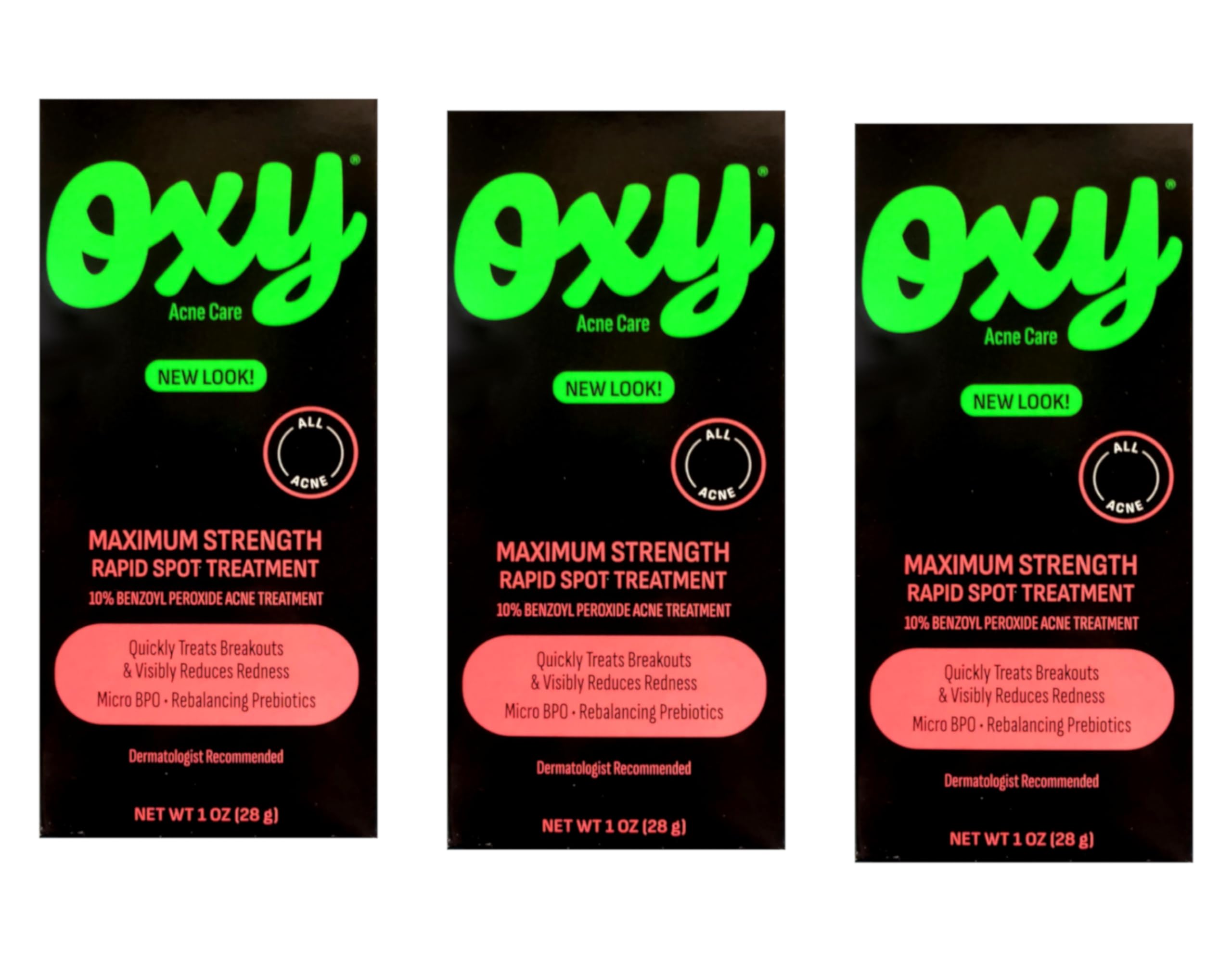 OXY Traitement Max Action sur bouton, ciblage précis et rapide.