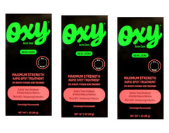 OXY Traitement Max Action sur bouton, ciblage précis et rapide.