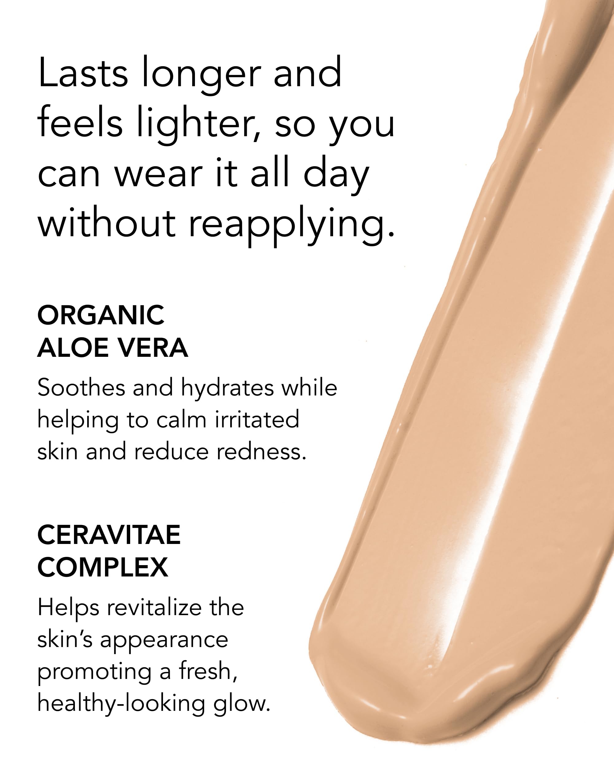 Base d’aloe vera et Ceravitae dans Oxygenetix, hydratation et soutien cutané.