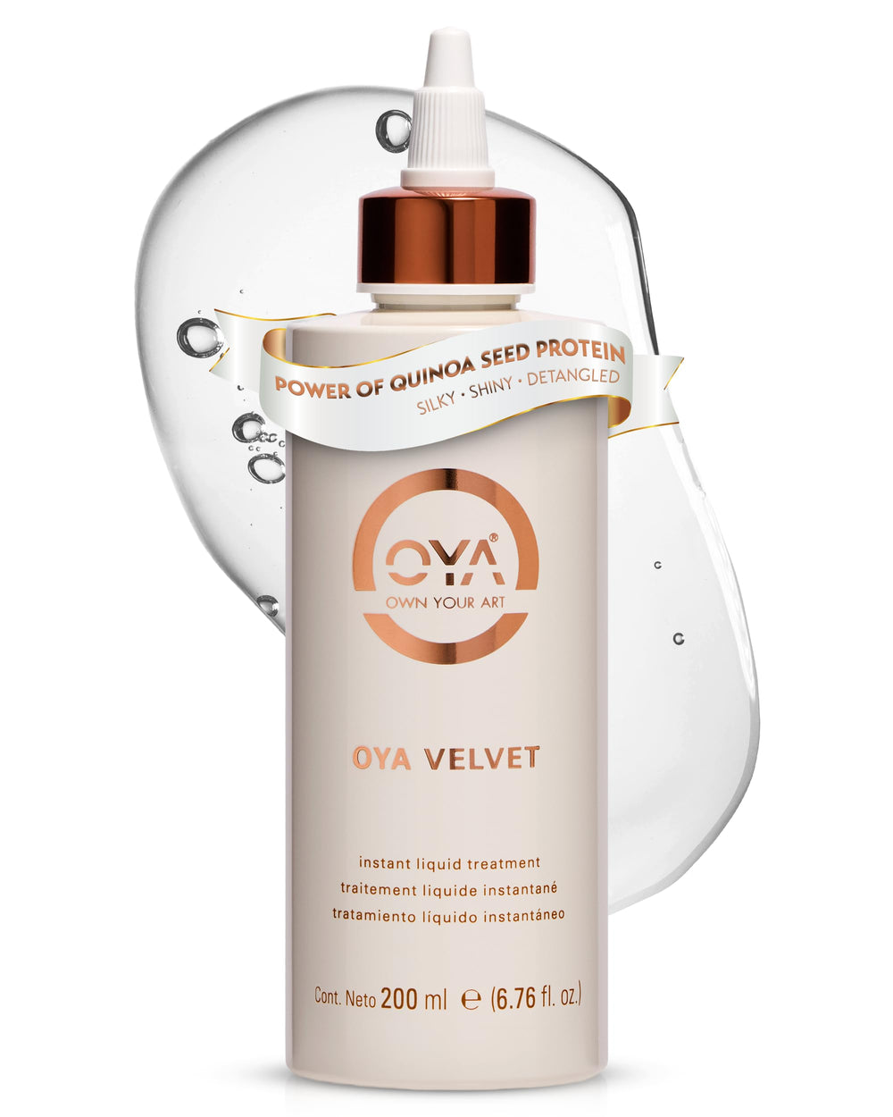 OYA Soin Velours Instant – bouteille 200ml, hydratation profonde pour cheveux secs