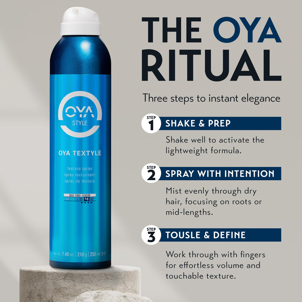 OYA TEXTYLE: finition naturelle et souple grâce à la brume fine.
