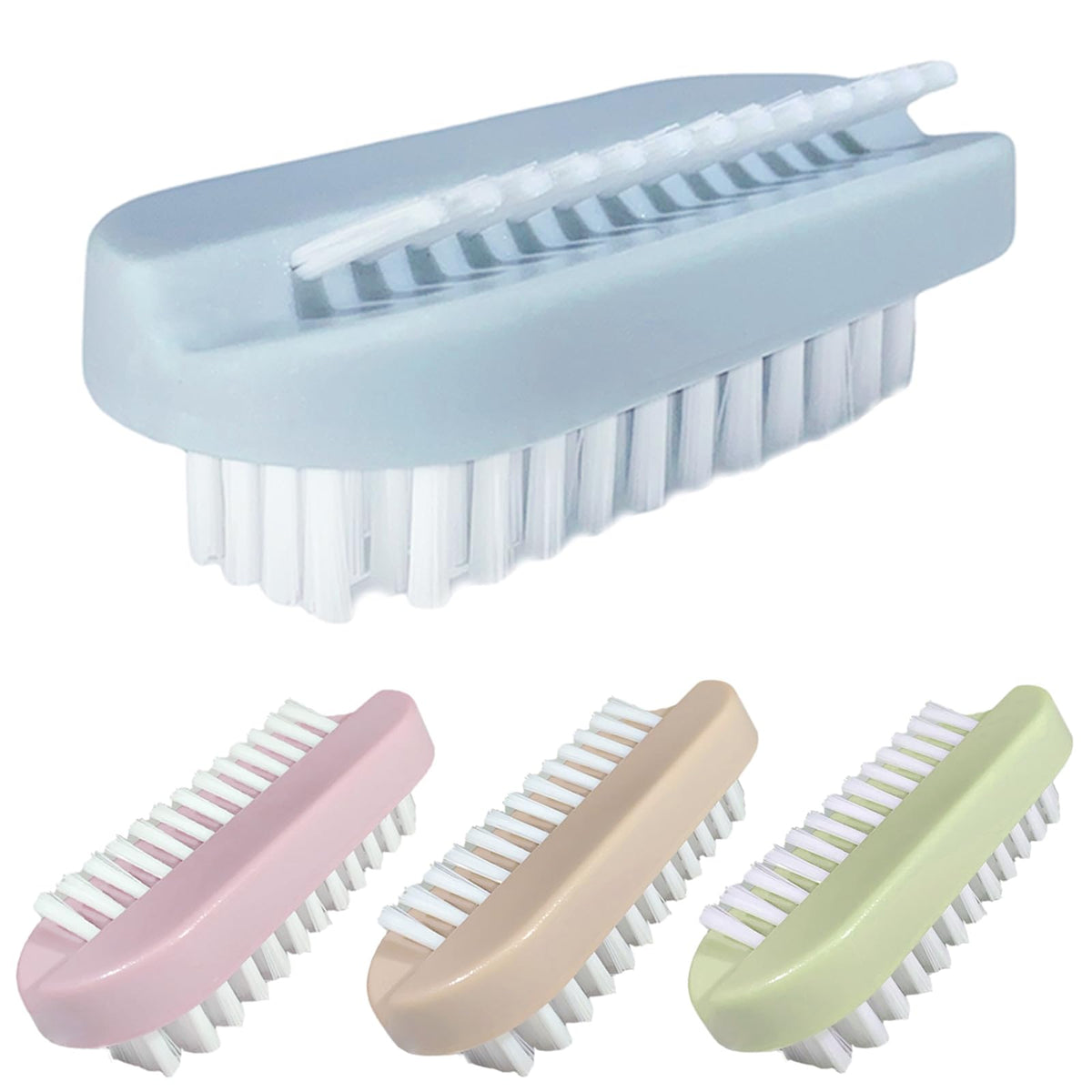 Brosse OYEWALLS double-face avec poils doux pour nettoyer les doigts et les ongles