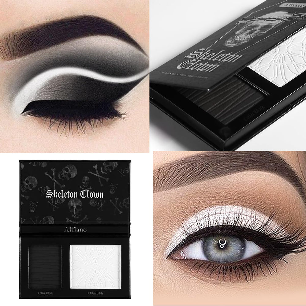 Palette oygcee noir et blanc pour dessins squelette précis adaptés au costume.