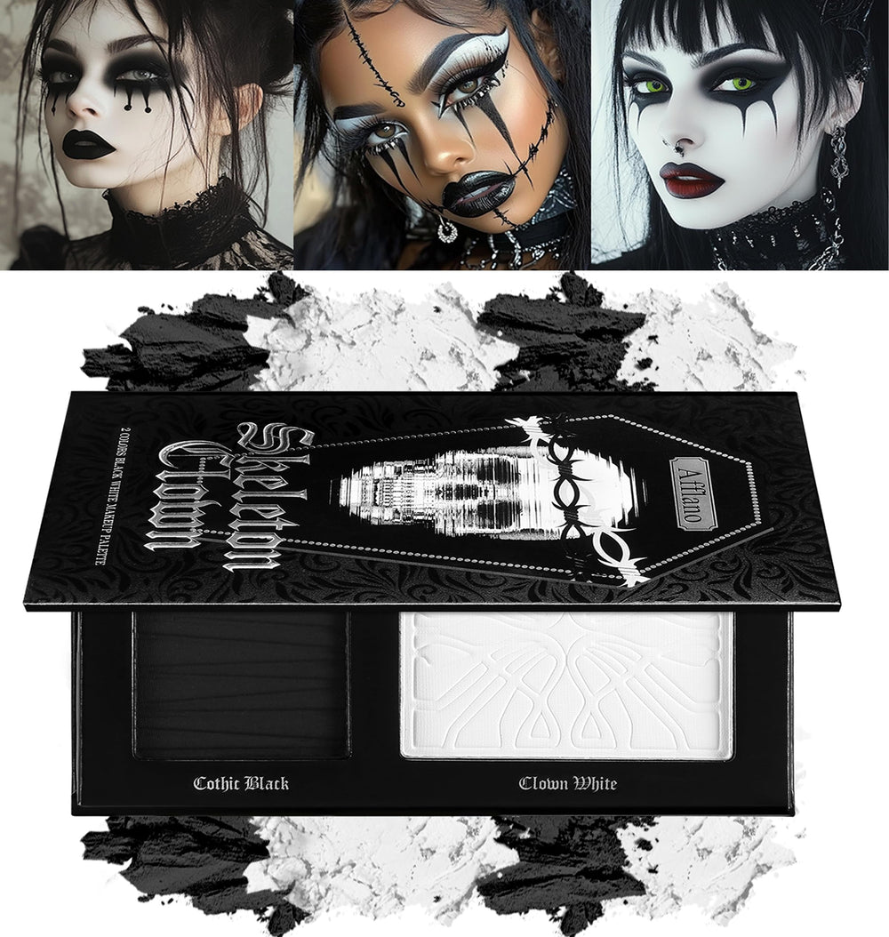 Palette oygcee noir et blanc multi-usage pour yeux visage corps.