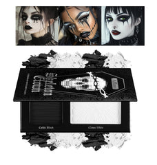 Palette oygcee noir et blanc pour yeux smoky avec fini mat.