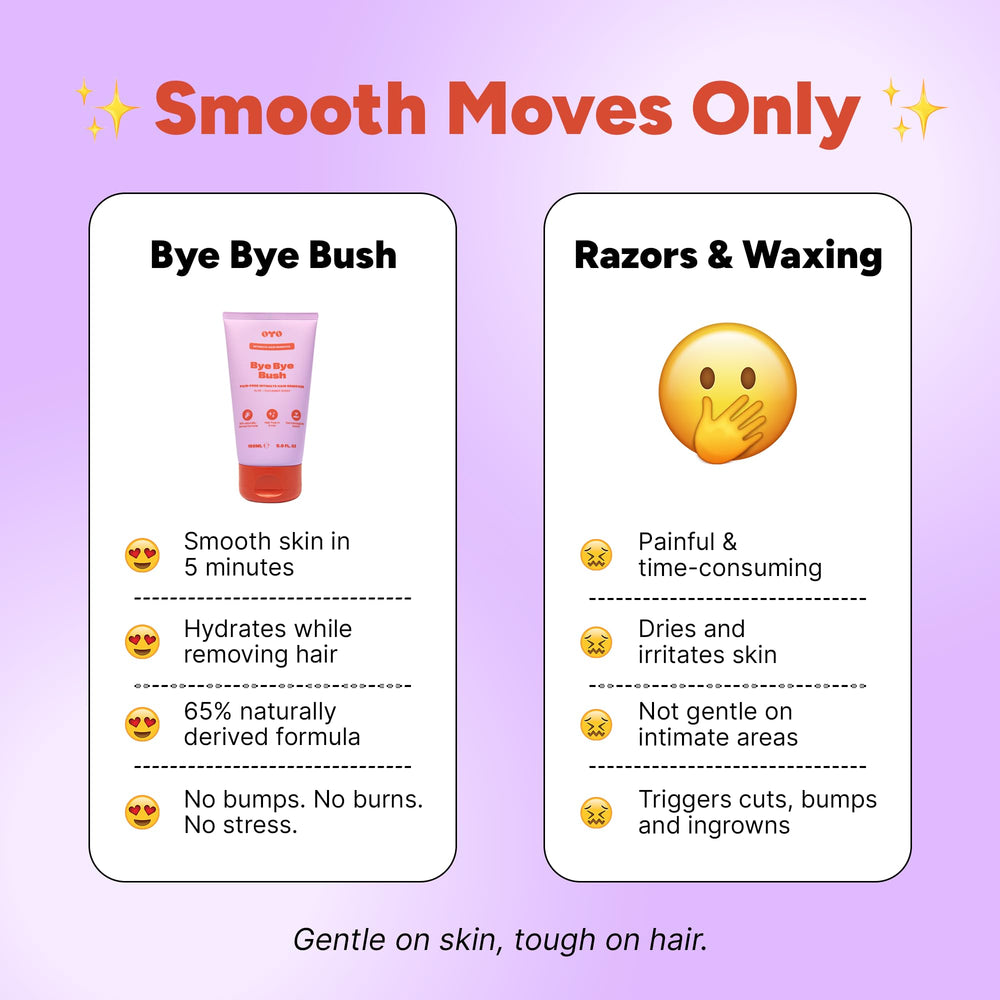 OYO Bye Bye Bush – ventre, peau lisse et hydratée