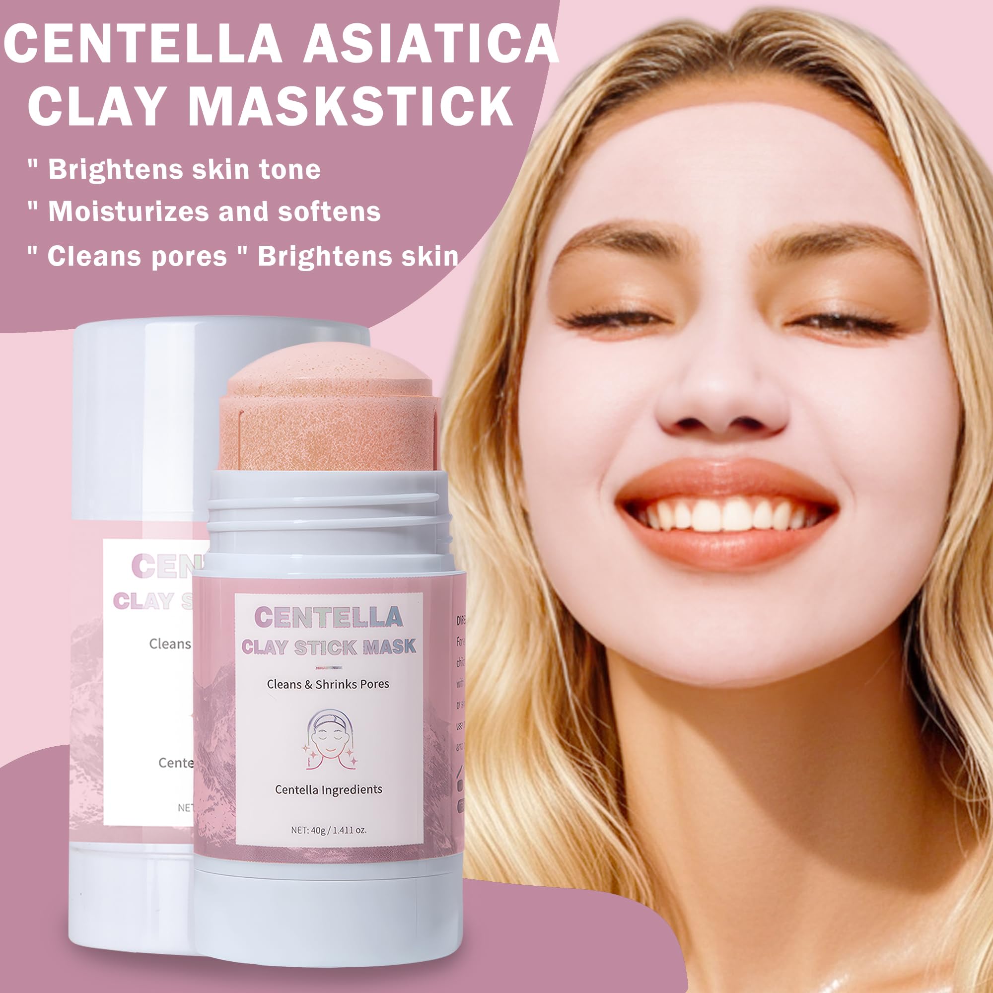 Oyshriola masque argile Centella, texture crèmeuse et sensation agréable.