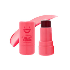 OZ LAB Jelly Squad en teinte cerise-rose sur les lèvres, couleur vibrante et naturelle