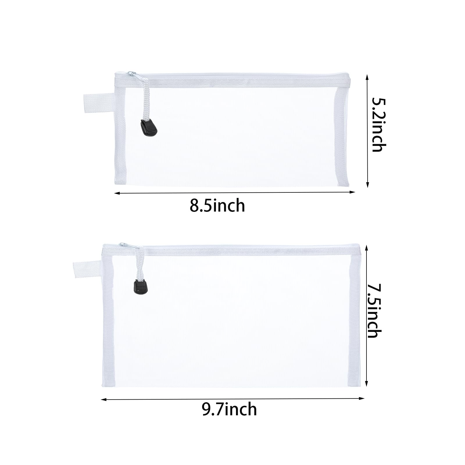 Lot de pochettes OZY A6, idéales pour documents et petits objets.