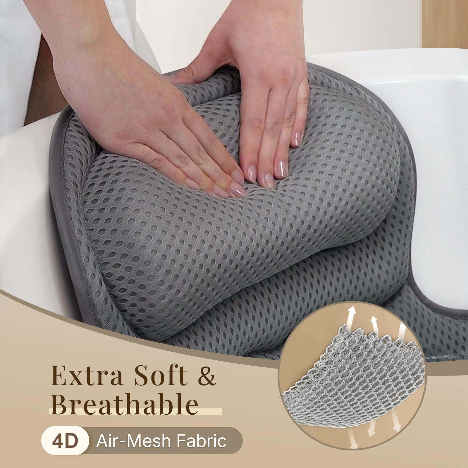 Ozyalo coussin-bain-entretien-facile : nettoyage rapide et pratique.