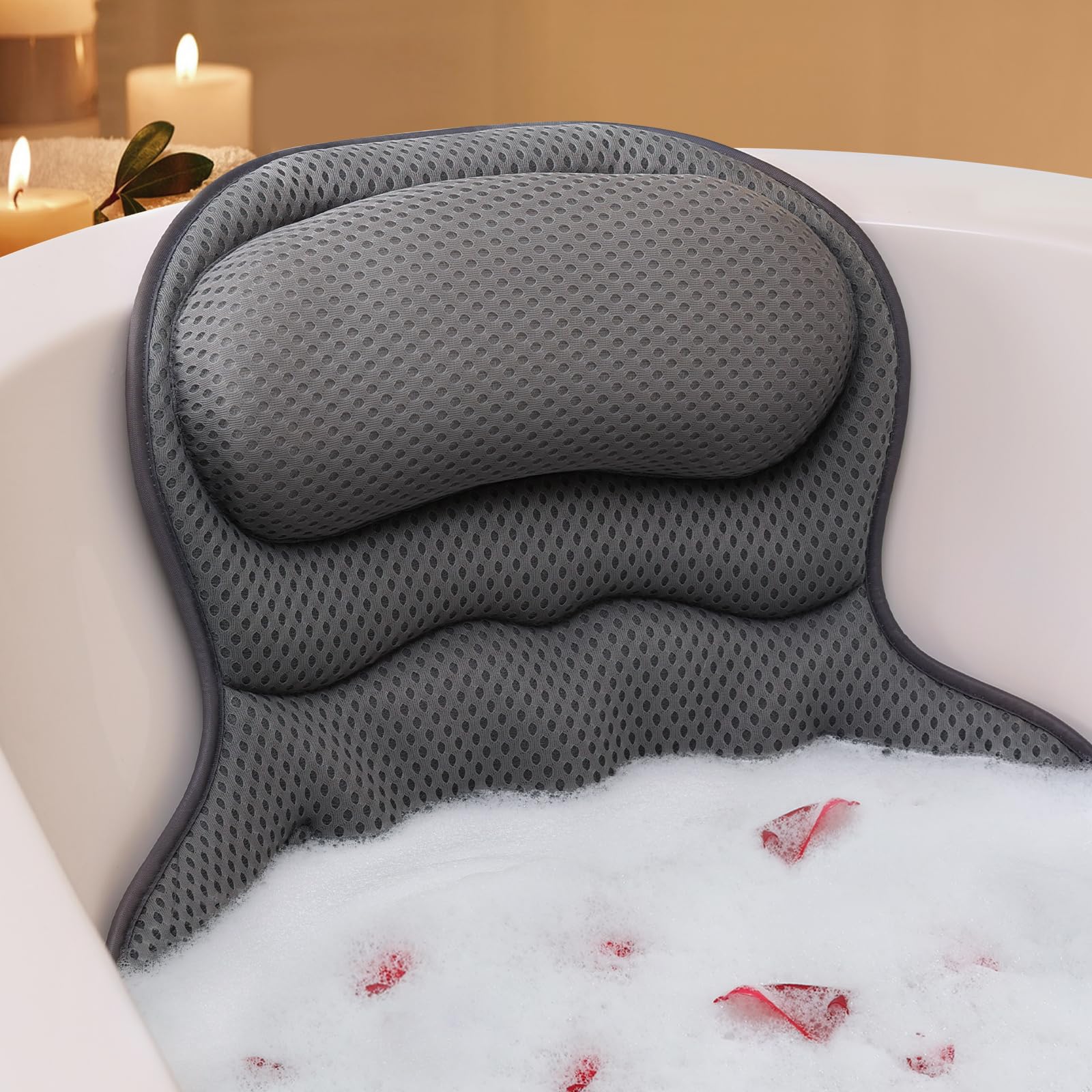 Ozyalo coussin-bain-tete-et-cou : soutien confortable pour la tête et le cou.