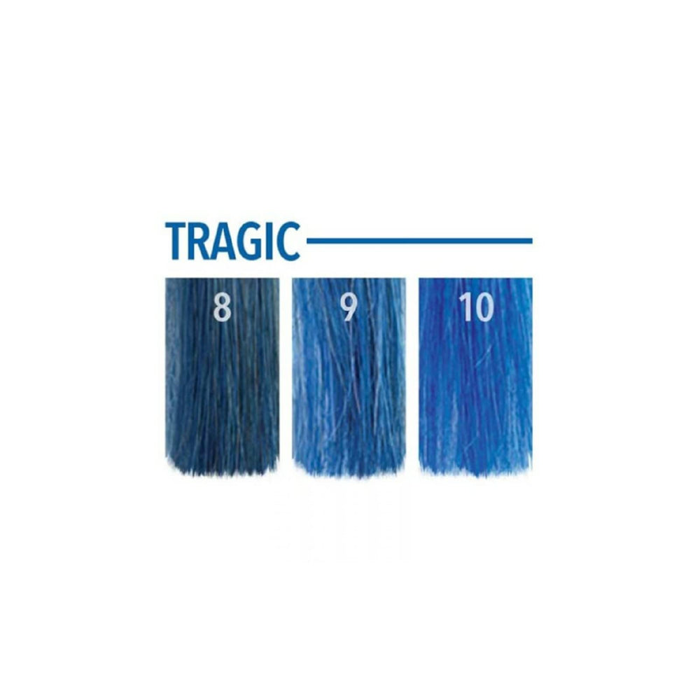 Cheveux pré-éclaircis recommandés pour une teinte fidèle et lumineuse avec NeoPop Tragic.
