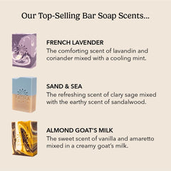 Savon Pacha Soap Co. barre lavande française – parfum apaisant et soin délicat.