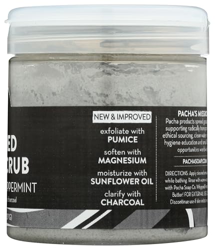 Pacha Soap Co emballage 8oz, format pratique.