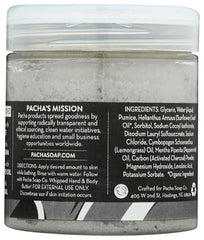 Pacha Soap Co texture crèmeuse exfoliante pour le corps en pot.