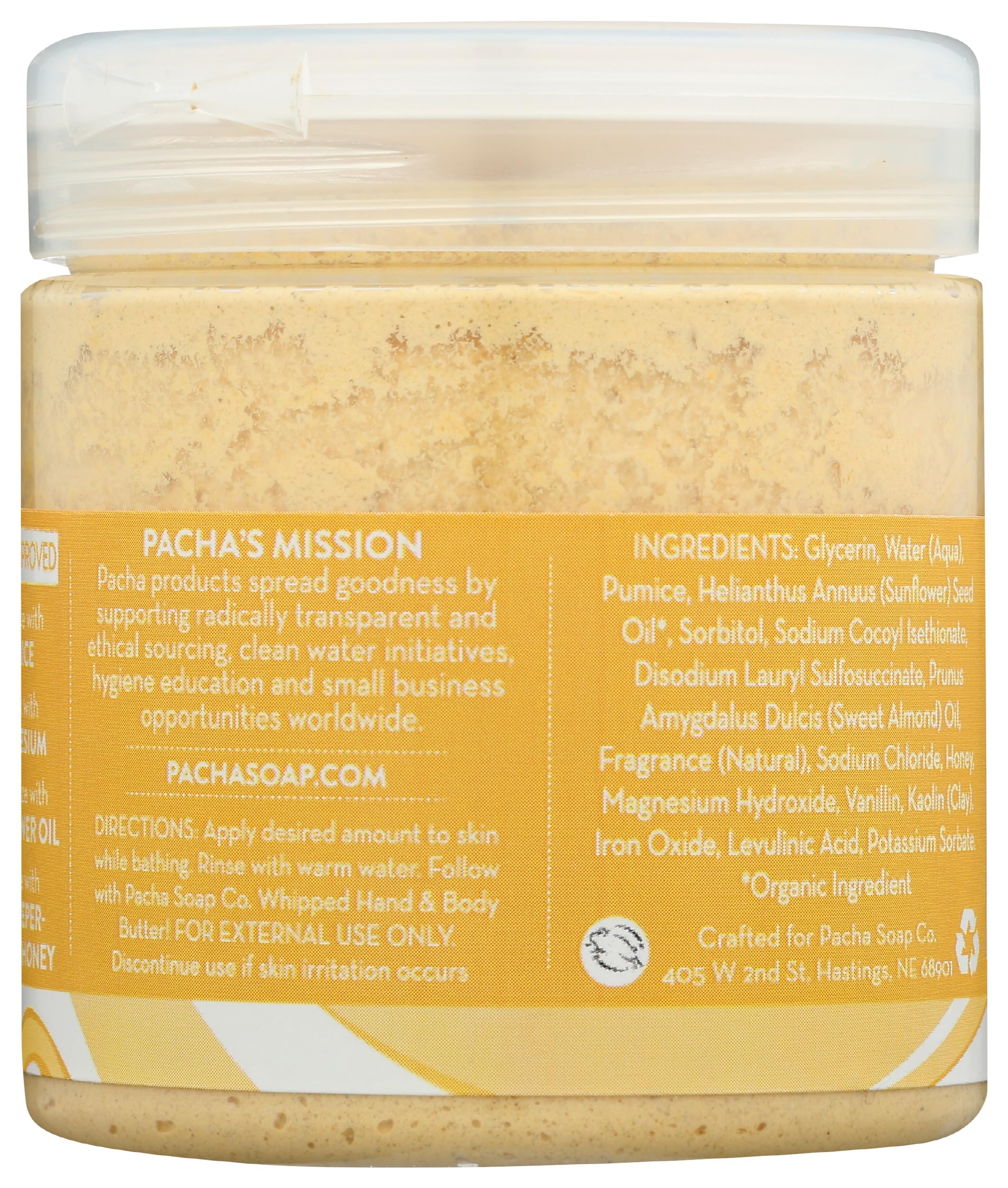 Texture crèmeuse Vanille Amande pour soin cocooning par Pacha Soap Co.