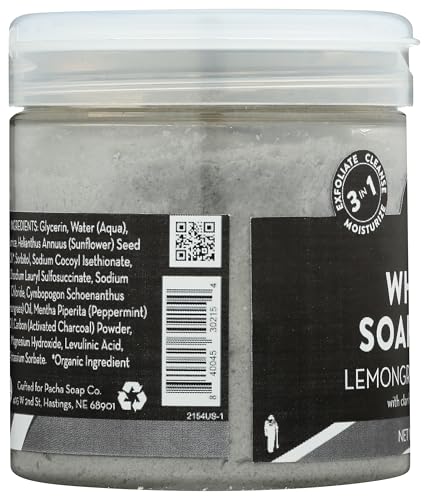 Pacha Soap Co utilisation-douche exfoliation douce pour la peau.