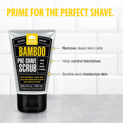 Marque Pacific Shaving Company – texture exfoliante visible, révèle une peau plus lisse.