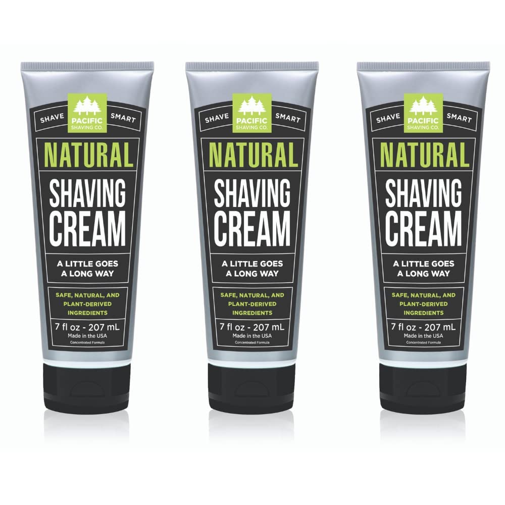 Pacific Shaving Company crème de rasage naturelle pour peau sensible et hydratée