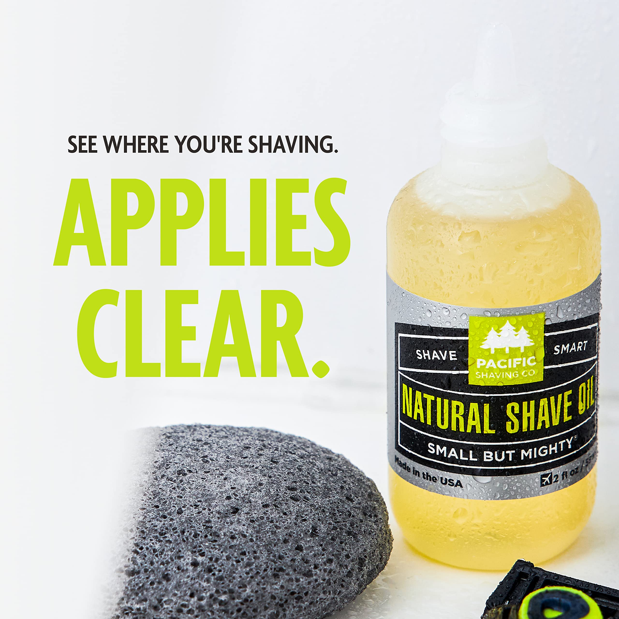 Peau sensible et formulation naturelle de l huile de rasage Pacific Shaving