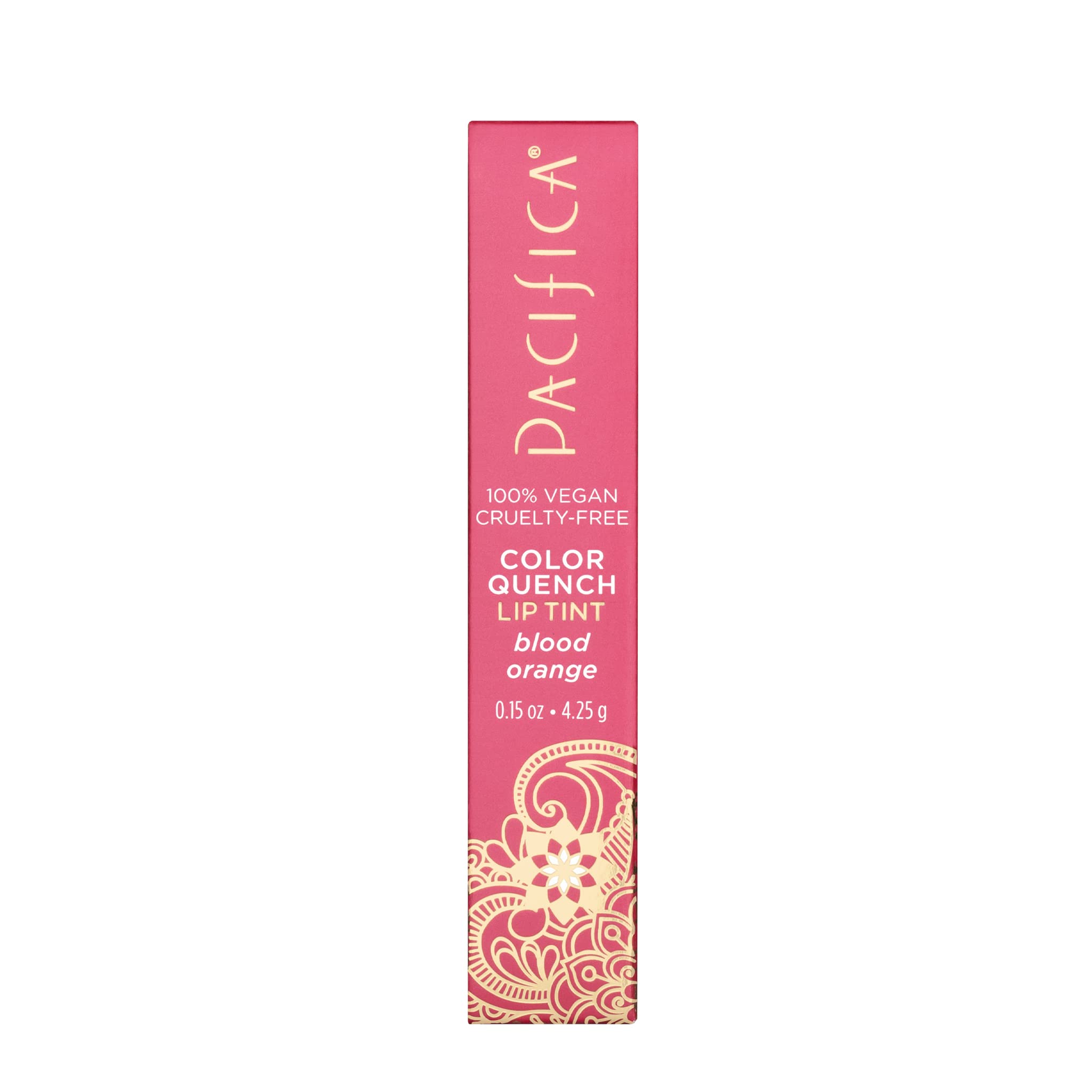 Texture crème du baume Pacífica pour lèvres douces.