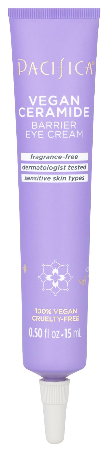 Pacifica Ceramide Barrière Yeux pot – hydratation durable pour contour sensible.