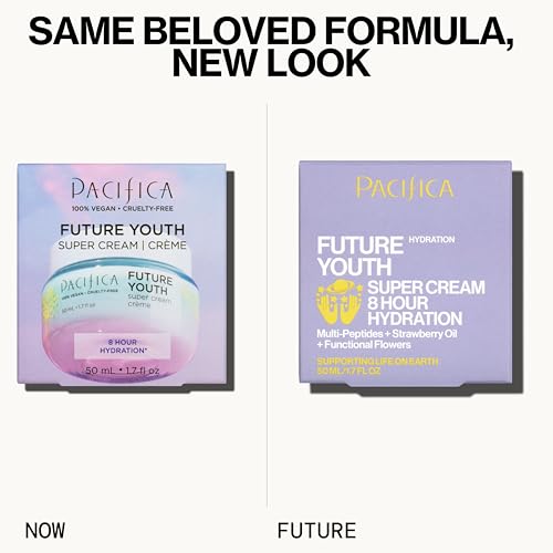 Pacifica Futur Jeunesse Crème anti‑âge: texture légère prête à être appliquée.