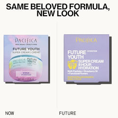 Pacifica Futur Jeunesse Crème anti‑âge: texture légère prête à être appliquée.