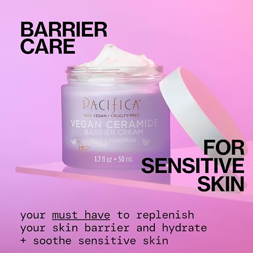 Crème Visage Barrière en pot avec texture satinée pour application facile.
