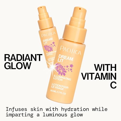 Pacifica Dreamlit lotion texture légère pour peau lumineuse.