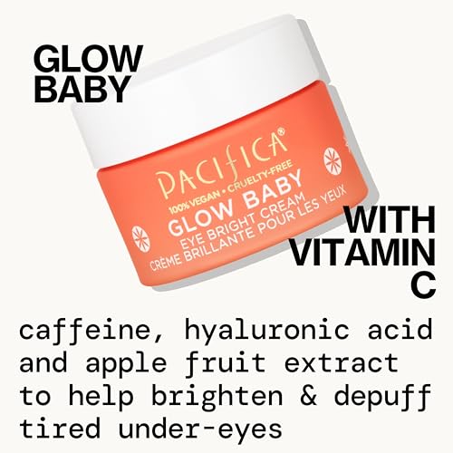 Application douce autour des yeux avec la crème Pacifica Glow Baby.