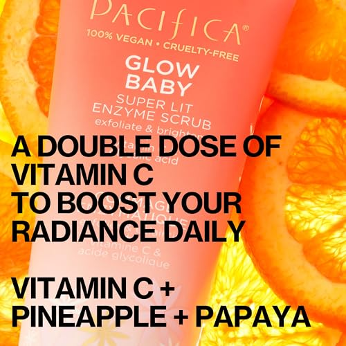 Pacifica Glow Baby — poudre de riz fin pour exfoliation douce.