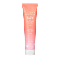 Pacifica Glow Baby Super Lit Scrub : flacon élégant prêt à démarrer votre routine maquillage.