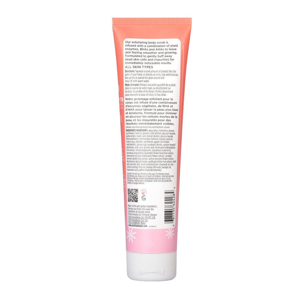 Ingrédients clés du Glow Baby: enzymes et fruits pour révéler l’éclat naturel.