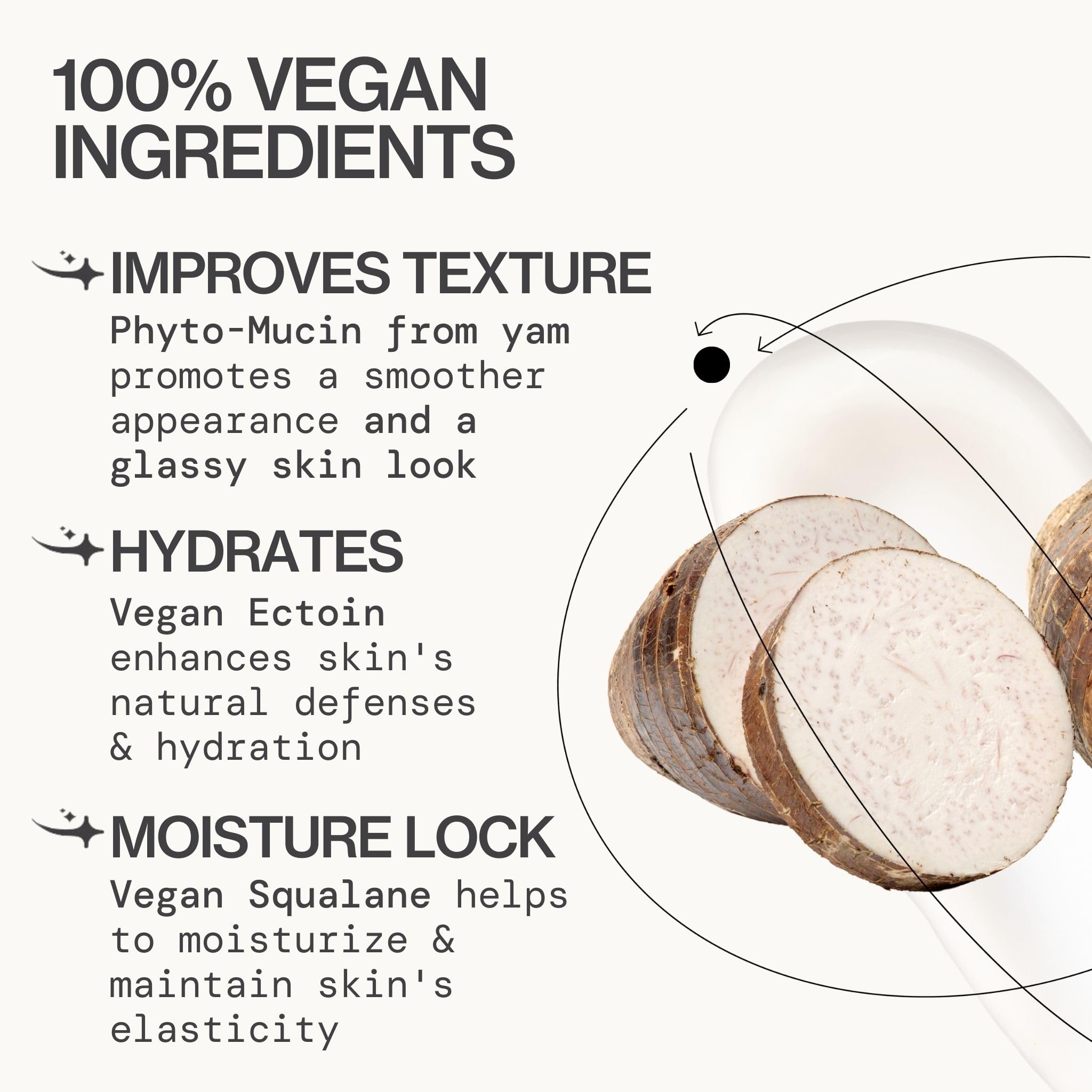 Texture non grasse du Gel Hydrodew Slime pour peau sensible et mixte.
