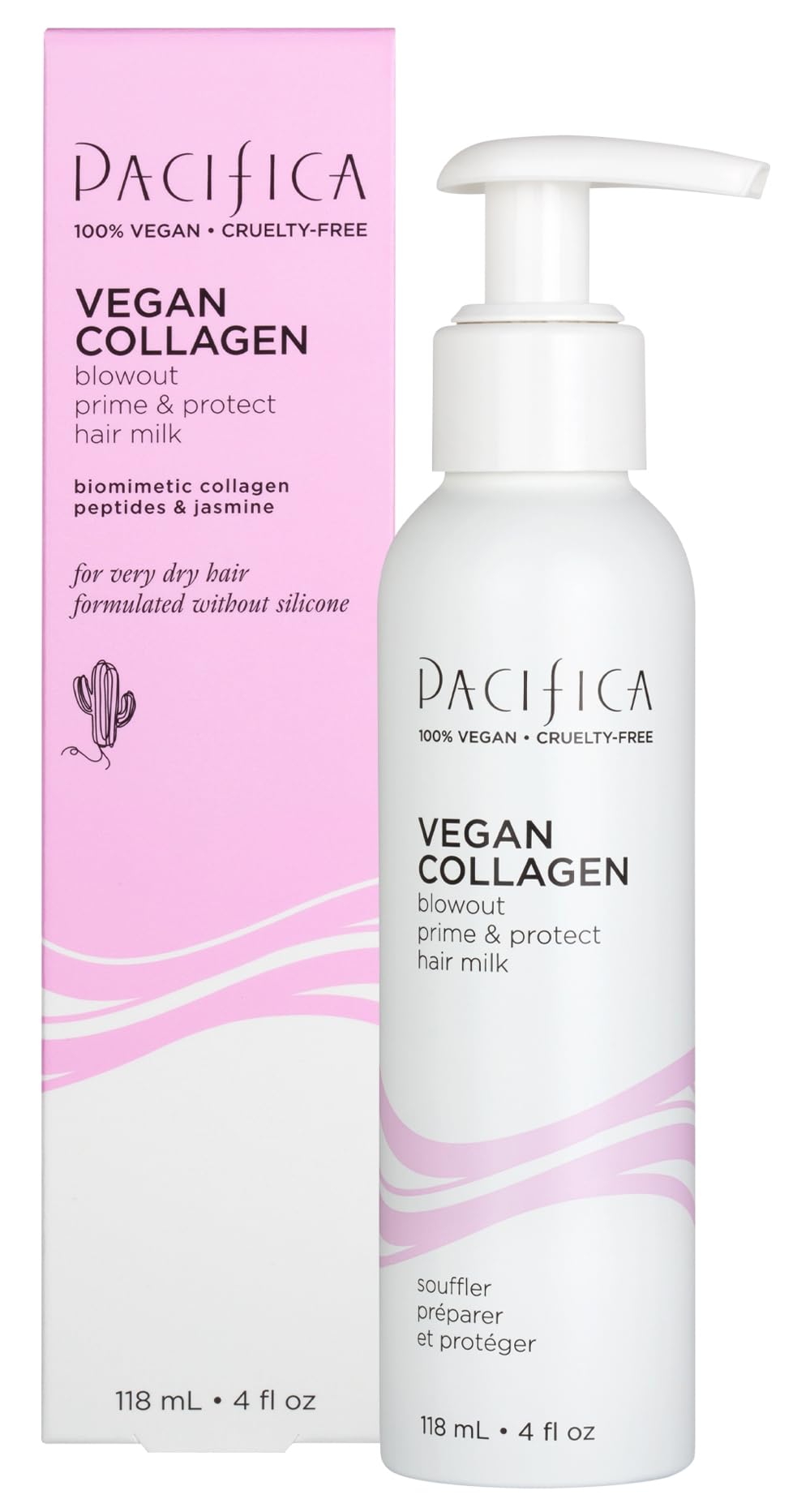Pacifica Lait Protection Chaleur – Flacon qui protège vos cheveux lors du brushing et du coiffage.
