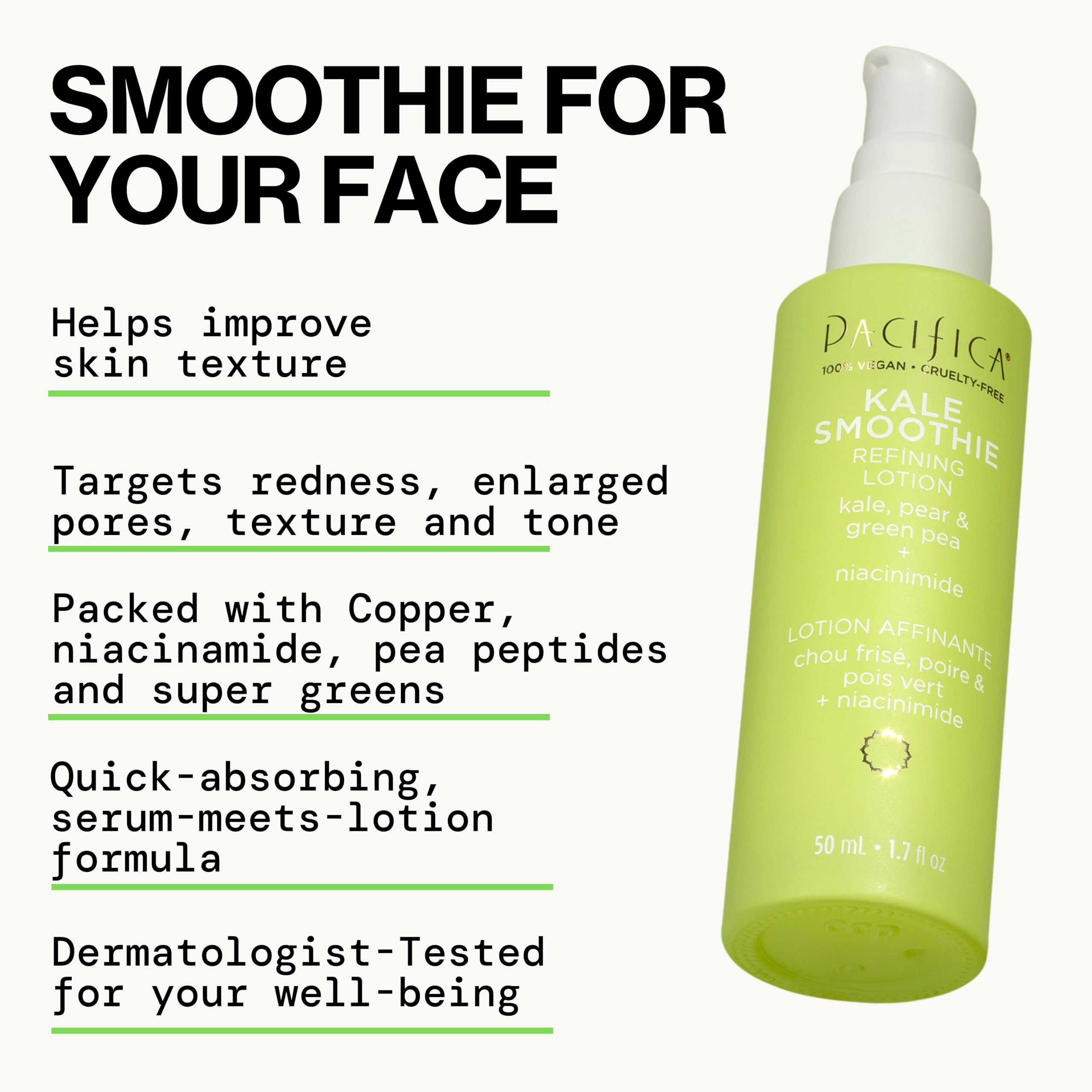 Lotion végan et sans cruauté animale, sans parabènes.