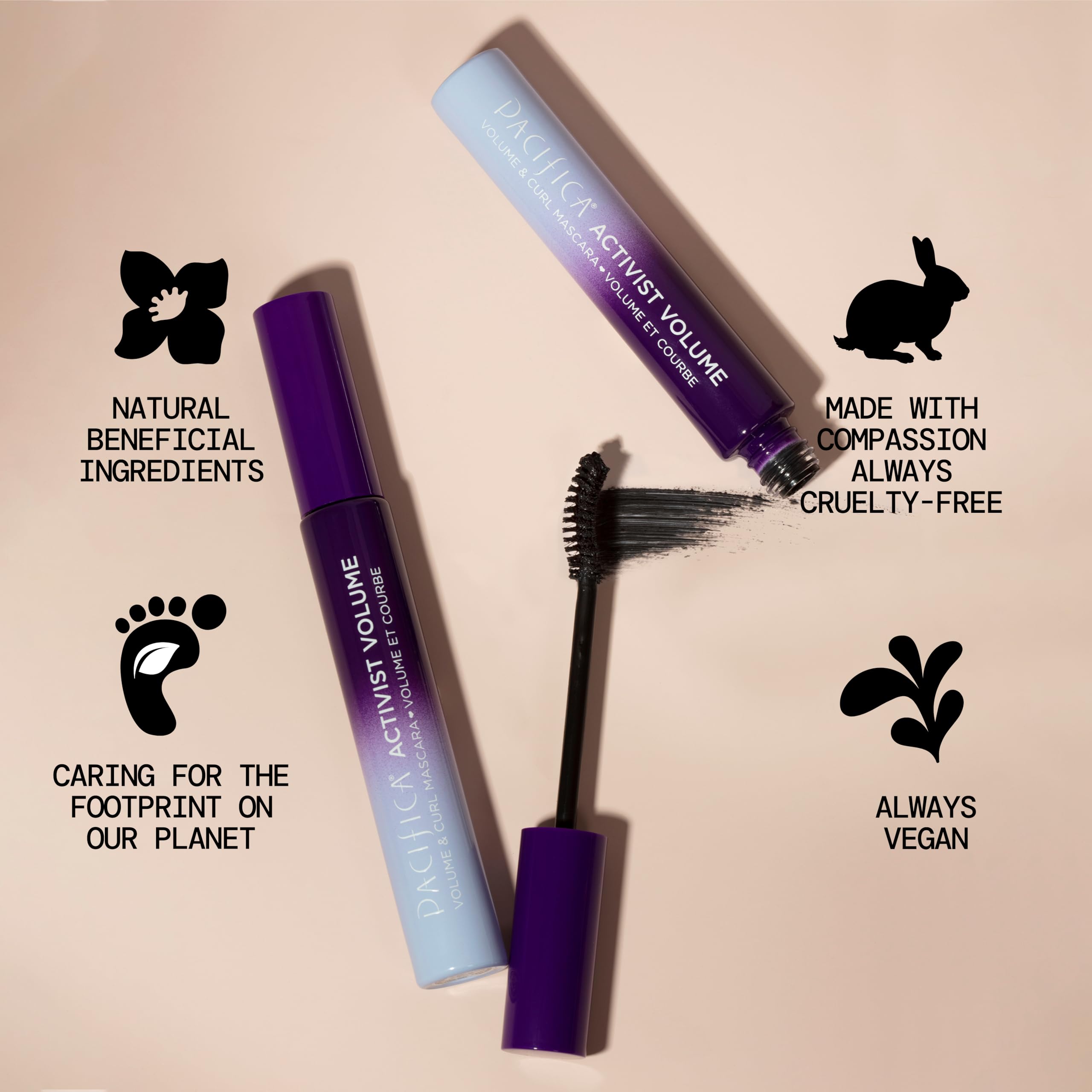 Pacifica Mascara boîte en papier FSC – emballage responsable et élégant