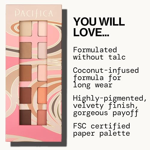 Pacifica Pink Nudes teinte chocolat profond pour intensifier le smoky