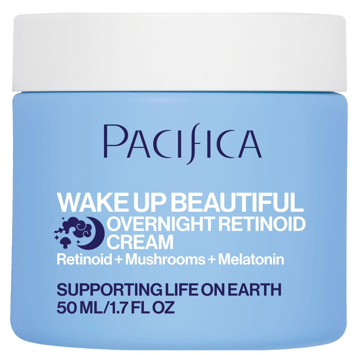 Pacifica Reveil-Beaute crème-nuit retinoïde – bouteille élégante favorisant l'hydratation nocturne.