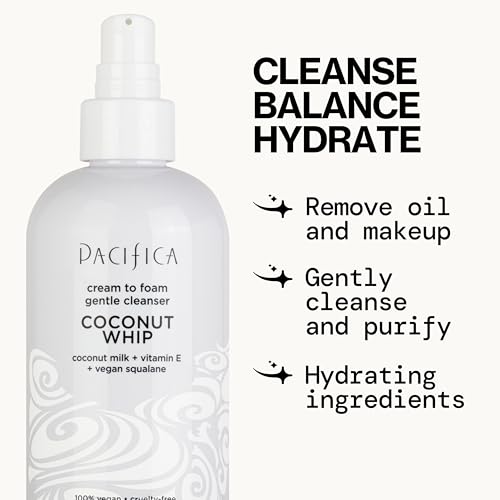 Pacifica squalane végétal pour le visage, maintient l'hydratation lors du nettoyage.