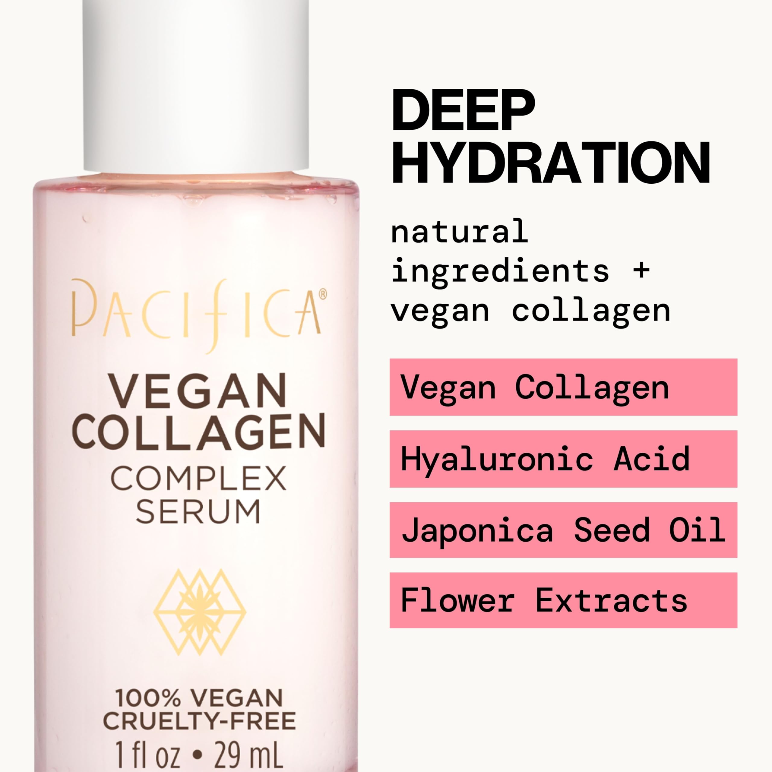 Extraits floraux du sérum végétal pour éclat et douceur.