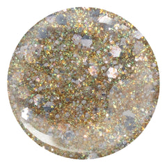 Pacifica vernis translucide Glitter Or, look festif en une couche.