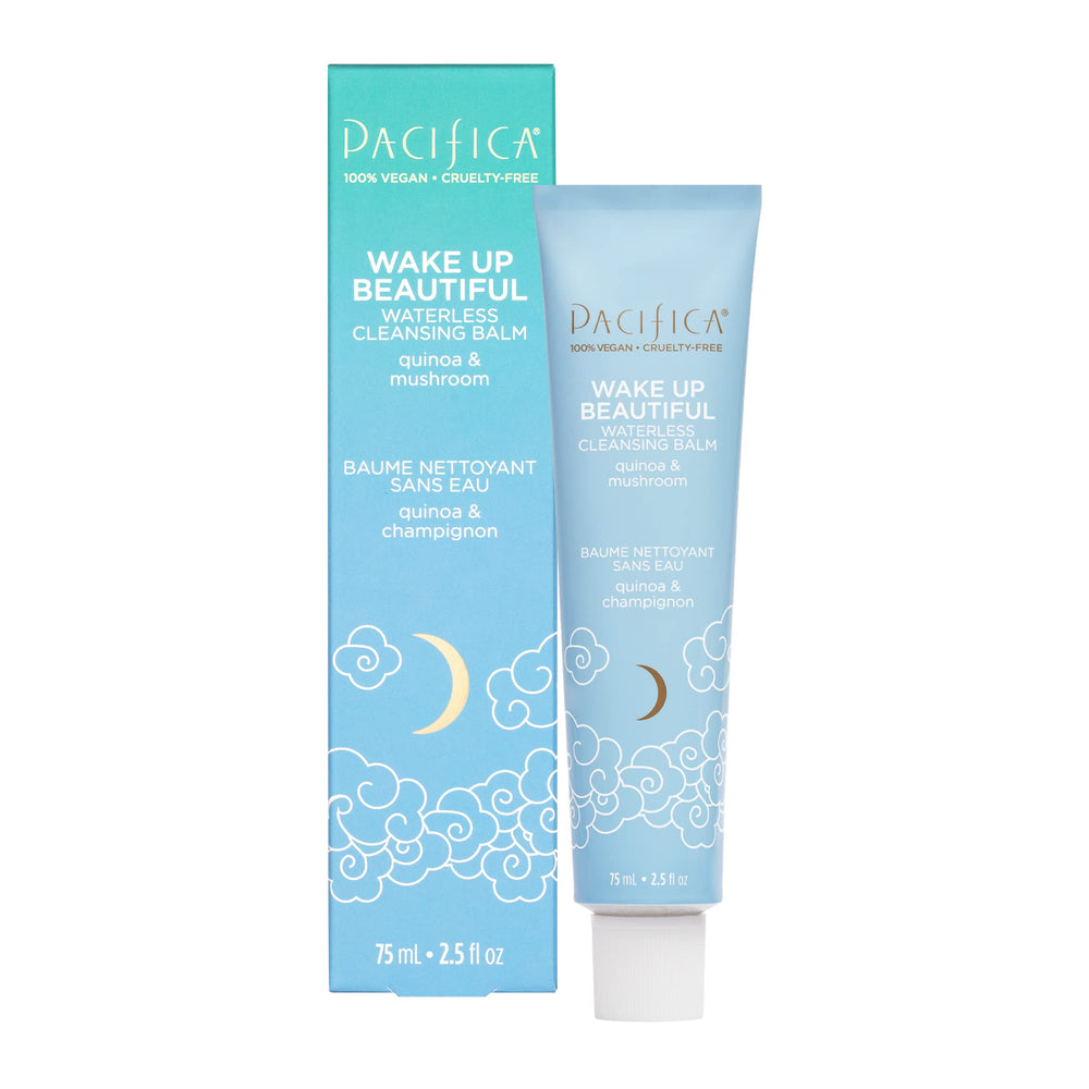 Pacifica Wake Up Beautiful en tube, emballage recyclable et pratique en voyage.