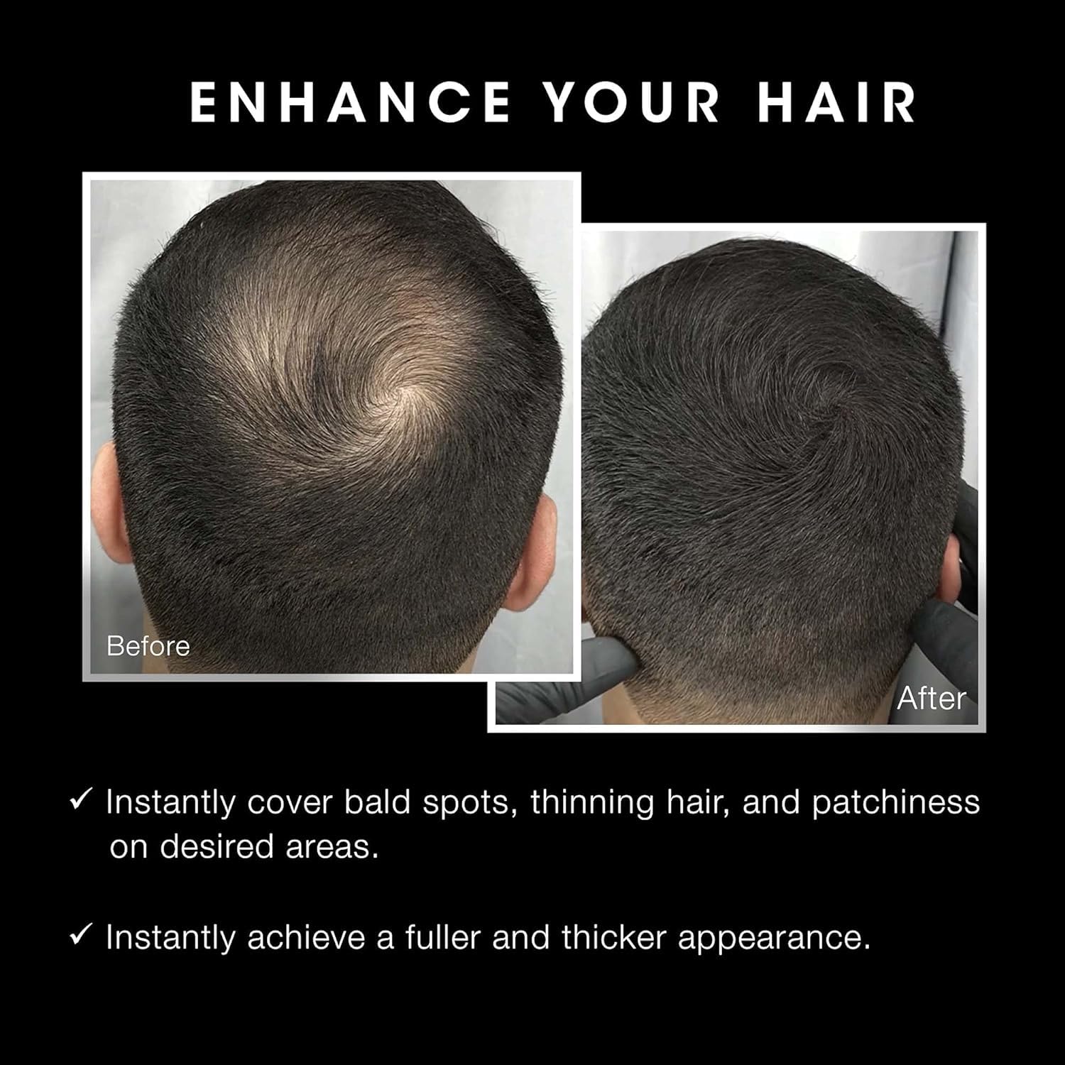 Pacinos application-fibres-cheveux résultat homogène et discret