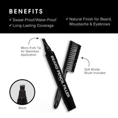 Pacinos Crayon barbe – application lisse avec pointe fourche.