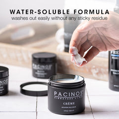 Pacinos Creme Wax Cream versatile definition for spikes and fo-hawk.